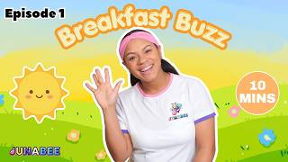Breakfast Buzz with JunaBee 🍳 | Morning Show for Kids | Affirmations, Feelings, Jokes & Learning Fun