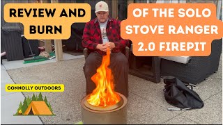 Review And BurnThe Solo Stove Ranger 2.0 Firepit