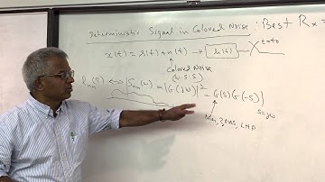 Probability Pillai "Deterministic signals in Colored Noise -- Optimum Rx"