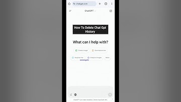 How To Delete Chat Gpt History #shorts