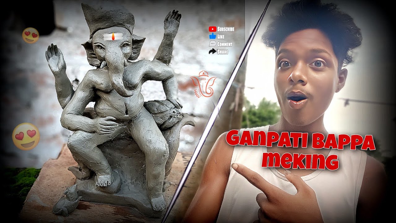 How to mek ganpati bappa making video ❤️🥰// 2024 //  #youtubevideo #trending #vairalvideo