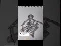 Mikasa drawing #attackontitan #aot #anime #mikasa #eren #capcut #amv #animeedit #drawing