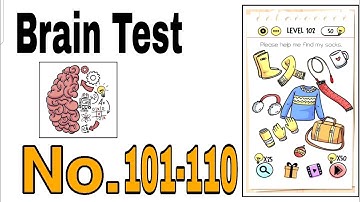 Brain Test Level 101 - 110 Walkthrough Solution / The Games