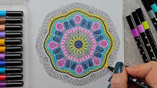 Pastel Dreams ✨ Relaxing Mandala Coloring | Satisfying Art Therapy screenshot 1