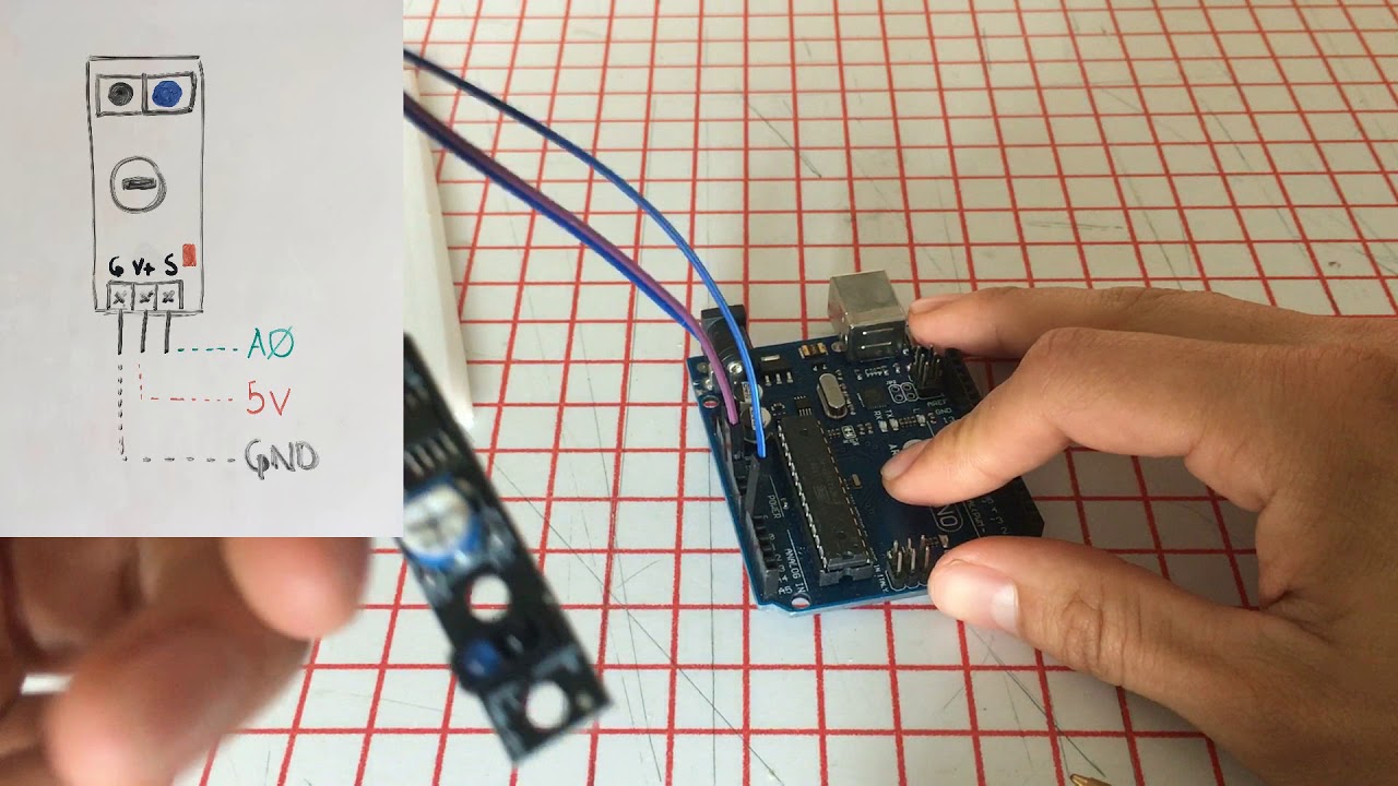 Arduino: Sensing black/white using a KY033 module - YouTube