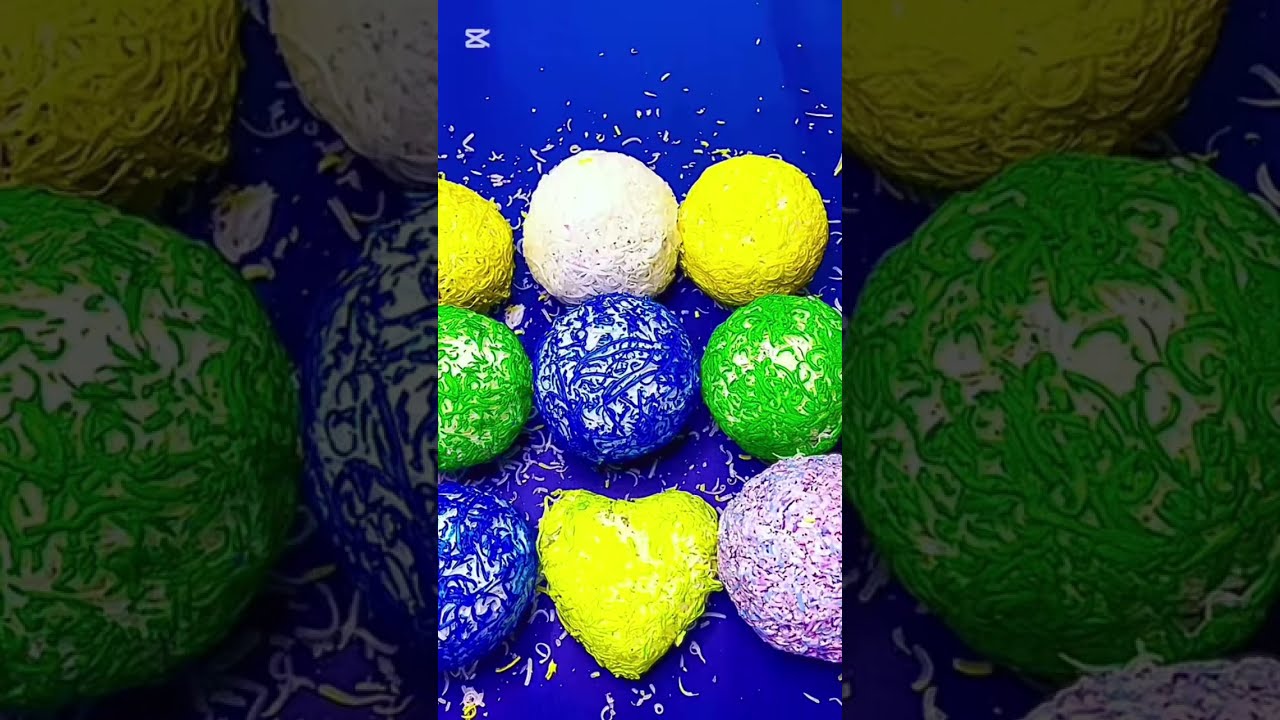 Asmr amazing crashing soap ball full with color inside enjoy 😉 