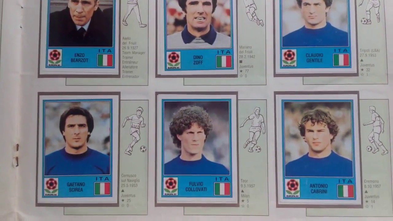 Panini Euro 1980 Sticker Album 100% Complete 💪 - YouTube