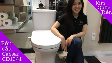 Bồn cầu Caesar CD1356 + nắp rửa điện tử TAF200H