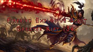 [Diablo 3 Season 39] Wizard Firebird Explosive Blast - GR 134 clear (current rank 1 EU)