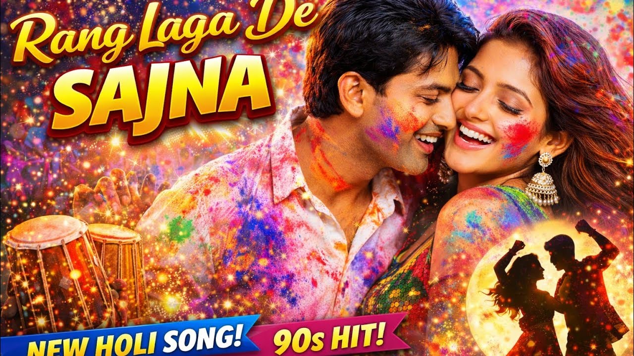 Rang Laga De Sajna 💖 Holi Hai! | 90s Romantic Holi Song | Latest Hindi Love Song 2026