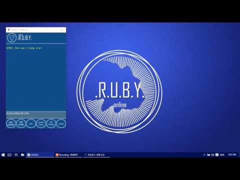 RUBY - Voice assistant made using Python (SIRI for PC/JARVIS)