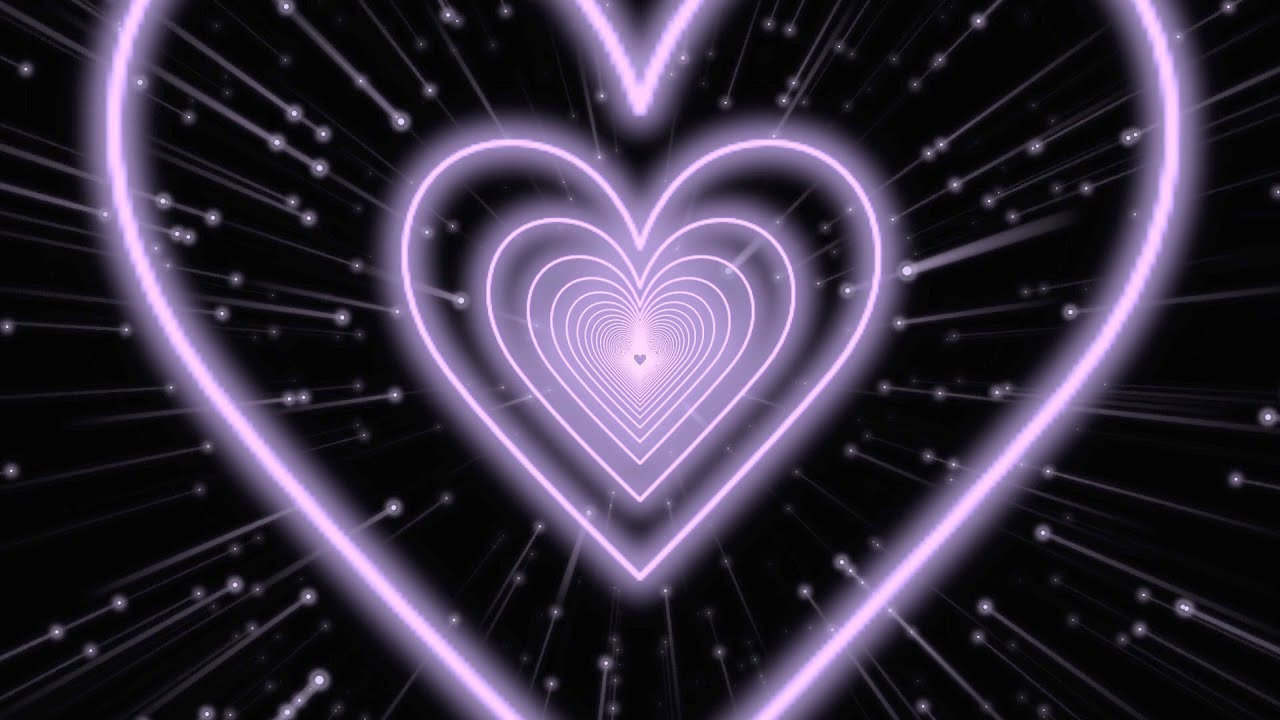 Hãy chiêm ngưỡng đường hầm trái tim màu tím nhạt trong video nền trái tim. Với hiệu ứng động quyến rũ, video này sẽ mang lại cho bạn cảm giác nhẹ nhàng và yêu đời hơn bao giờ hết.