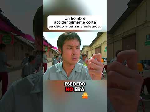 Un hombre accidentalmente corta su dedo y termina enlatado.#shorts #viralvideo