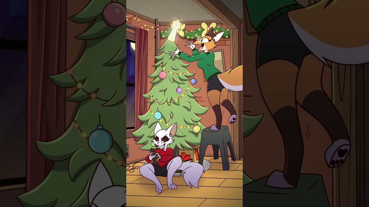 Merry Christmas! 🎄🦊🦊 #othersideshow #furry #animation #fyp #fypシ