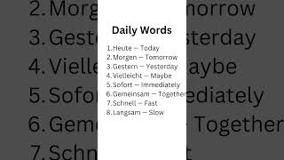 🇩🇪 Learn Basic German Words! #LearnGerman #GermanWords #Deutsch#shorts#ViralShorts #StudyGerman