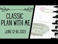 Plan With Me // Classic Happy Planner //June 12-18, 2023