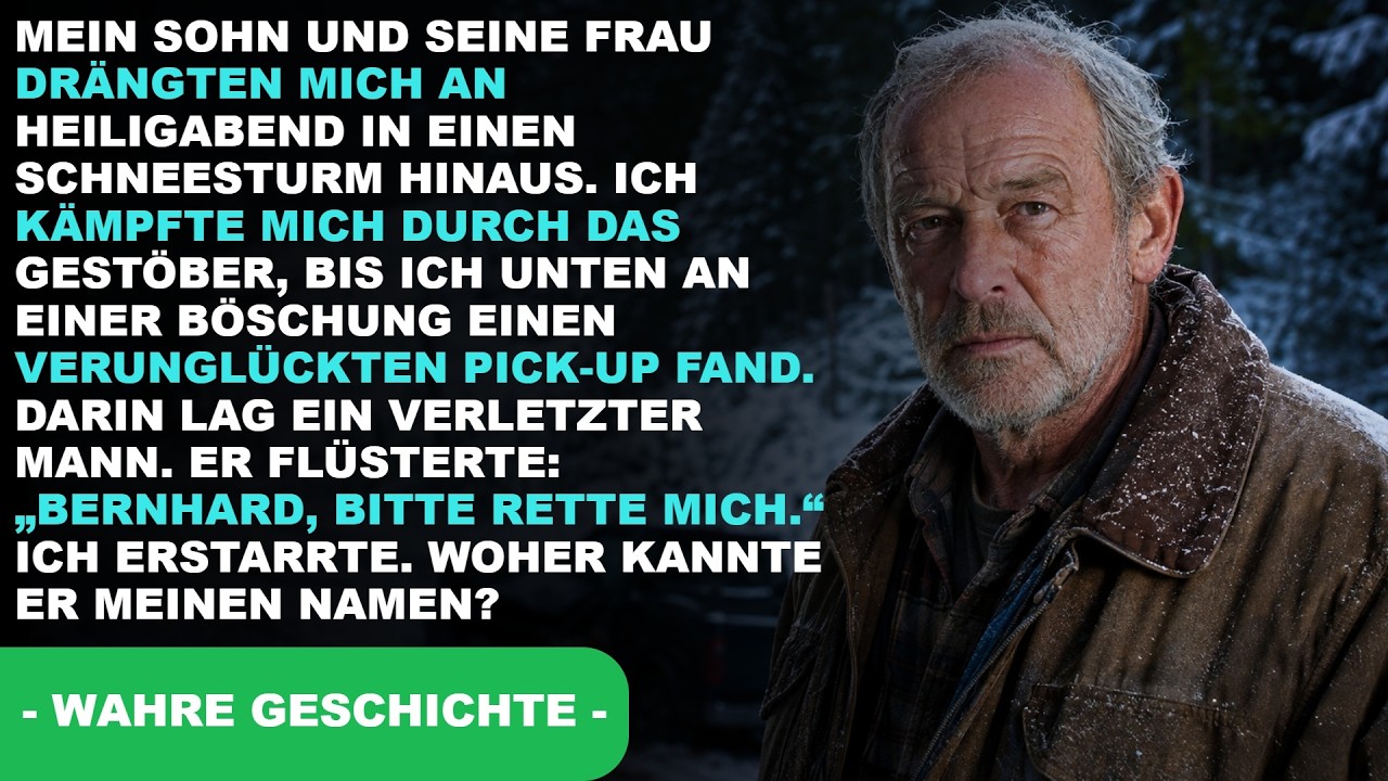 Am Heiligabend schob mich mein Sohn durch die Haustür ins Schneegestöber. Ich griff nach dem Geländer, das ich vor Jahren selbst gebaut hatte – vier Schichten weiße Farbe, weil Adele gesagt hatte,...