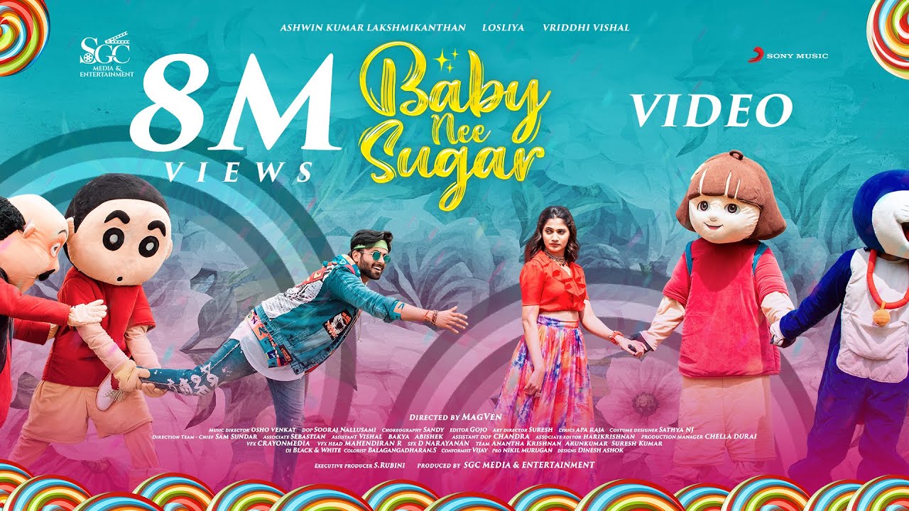 Baby Nee Sugar Music Video  Ashwin Kumar Losliya Vriddhi Vishal  Osho Venkat  Magven  Sandy