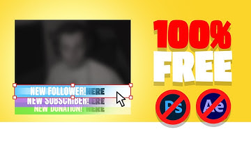 ANIMATED Stream Overlay for 100% FREE! (No Software needed!)