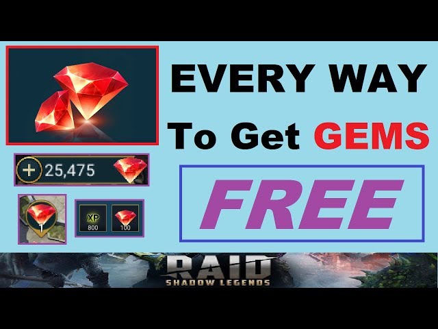 Every Way To Get Free Gems In Raid Shadow Legends Youtube