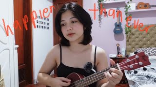 happier than ever (billie eilish) ukulele cover by via ignacio 🖤