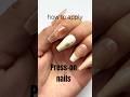 Tutorial press on nails.The best way to glue false nails#pressonnails #nailtutorial #nails #manicure