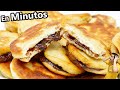 Con HARINA, LECHE y HUEVO receta para el desayuno o merienda ¡Muy FÁCIL y RICO!😍🥯😋 TORTITAS RELLENAS