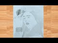 How To Draw A Beautiful Girl Face Drawing Easily #aasthachamoli #easydrawing #pencilsketch