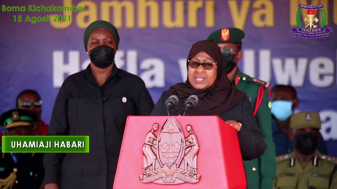 #RAIS MHE.  SAMIA SULUHU HASSAN AFUNGA MAFUNZO YA ASKARI WAPYA ZAIDI YA 800 WA JESHI LA  UHAMIAJI