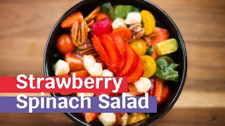 Yummy! Spring Up Your Salad Game  With This Fresh Strawberry  Spinach Salad screenshot 2