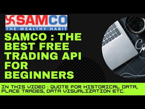 The Best Free Algotrading API for Beginners Demonstration (Samco StockNote) | Make a Trading Bot
