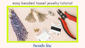Easy Beaded Tassel Jewelry Tutorial