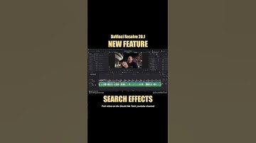 Search Effects Pop Up Window Keyboard Shortcut [ DaVinci Resolve 20.1 New Feature ] Tutorial
