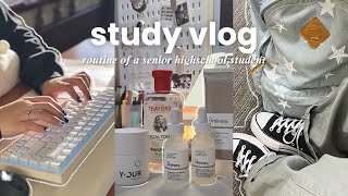 productive after school routine🧸 studying, note taking, & skincare routine!