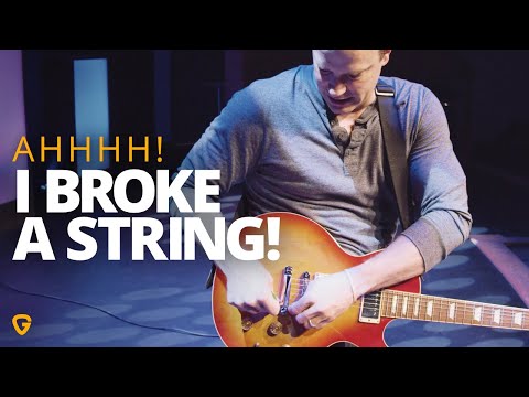 What To Do If You Break Your String Mid-Song - Guitar Lesson