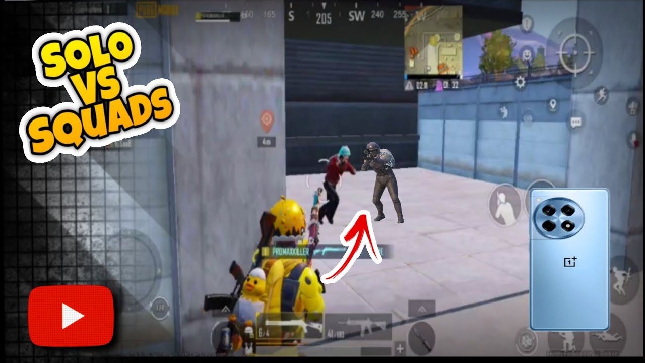 SOLO Vs Squad Smooth Game Play 90FPS PUBG MOBILE 📱🔥 - YouTube