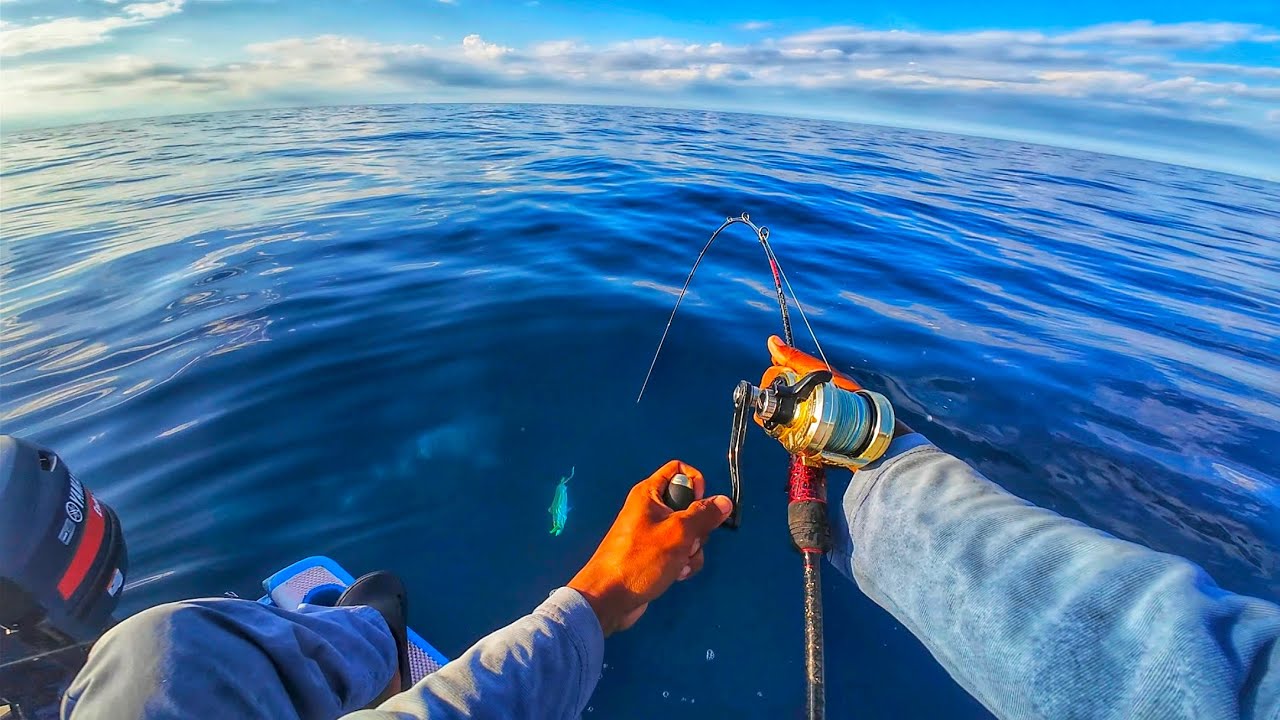 Sendirian mancing jigging,ketemu spot air dalam yg gacor