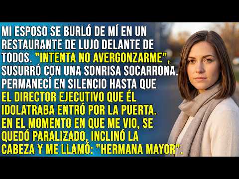 Mi esposo se burló de mí en un restaurante de lujo hasta que el Director Ejecutivo que él idolatraba