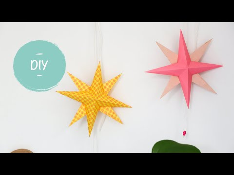 3D kerstster vouwen van papier