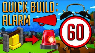 Make an Alarm in Minecraft in LESS than 60 seconds!   Bonus Ideas (Quick and Easy 'How to' Tutorial)