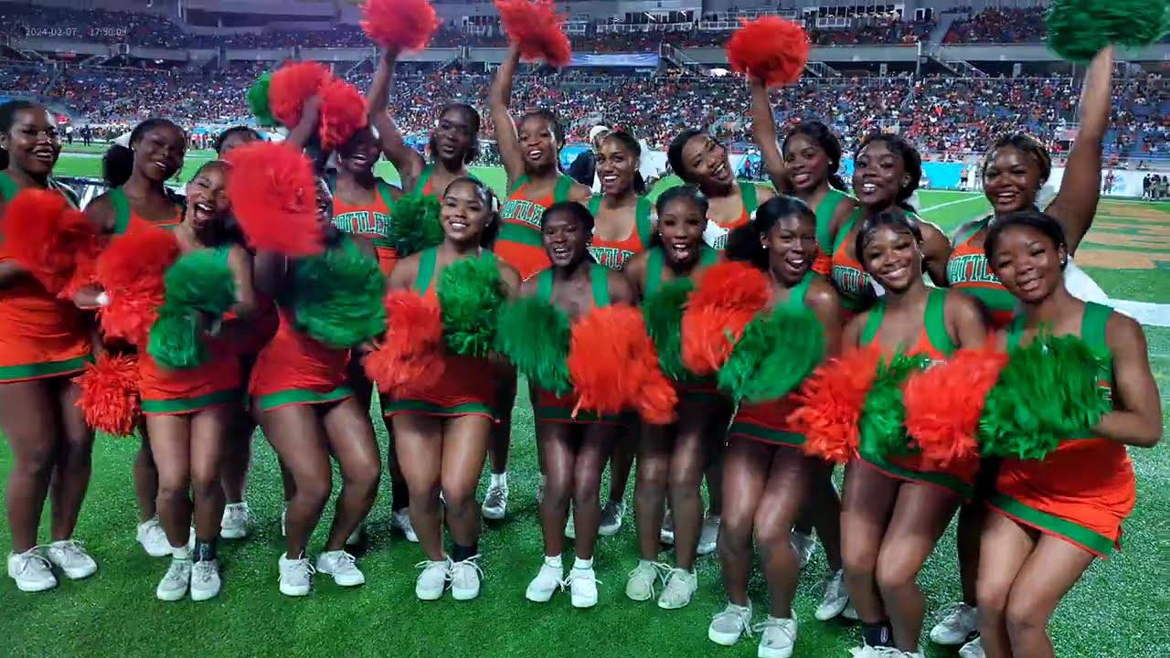JAMES HILL SPORTS FLORIDA CLASSIC FLORIDA A&M UNIVERSITY RATTLERS CHEERLEADERS CWS ORLANDO 11-22-25