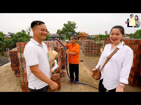 Về Hà Tĩnh thăm Nhà A Tú Xe Đầu Kéo Vlog đang xây ăn bữa cơm toàn món ngon cùng 3 con của A Tú