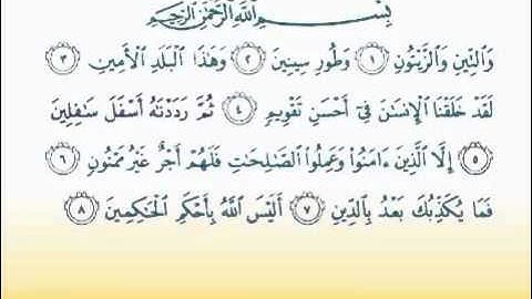 95 سورة التين-سعد الغامدي-sourate ettine-saad al ghamidi