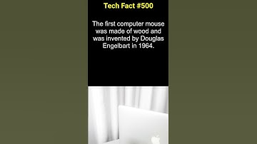 The first computer mouse was made of wood and was invented by Douglas Engelbart in 1964.