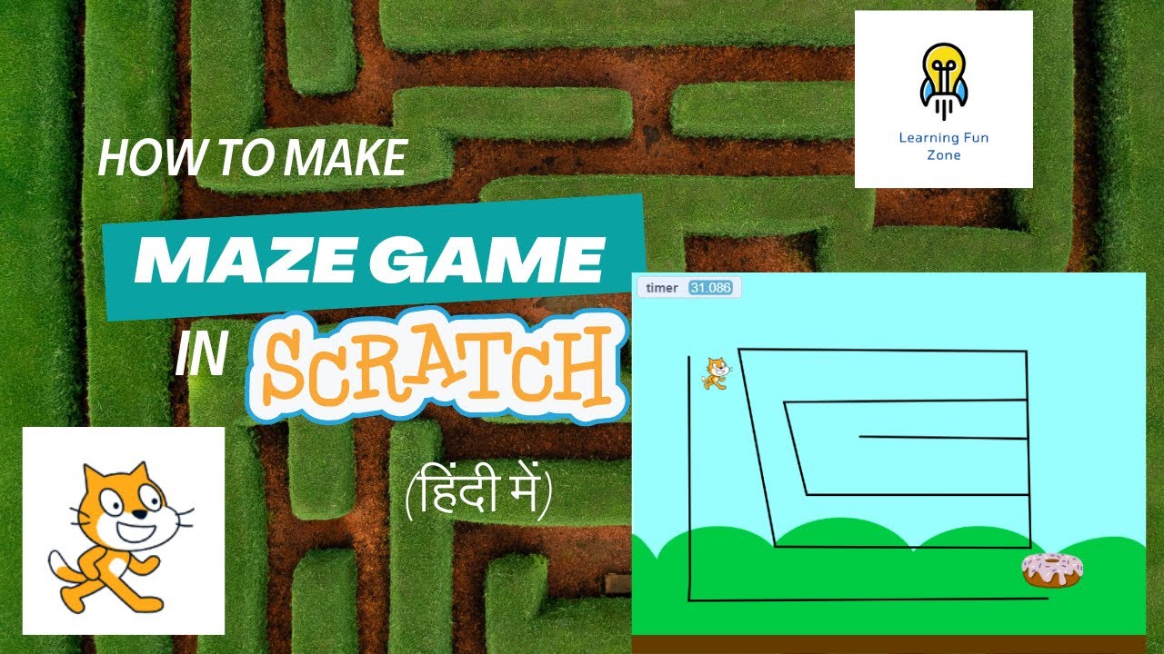 Scratch Maze Game Tutorial for Kids in Hindi : मज़ेदार और आसान Scratch ...