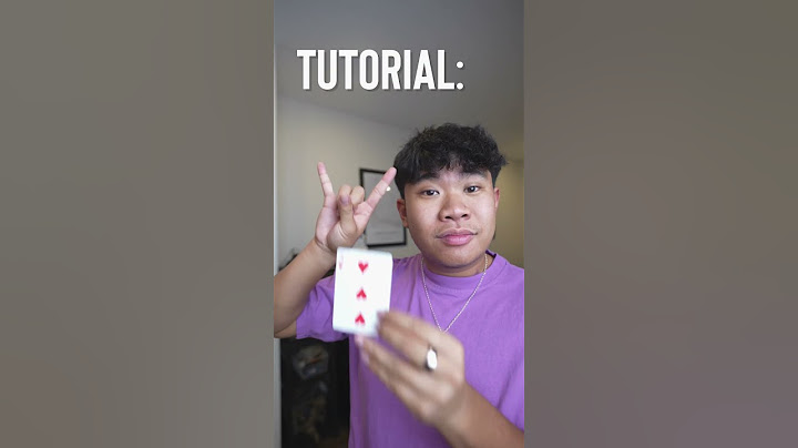 HOW TO MAKE A CARD DISAPPEAR!!