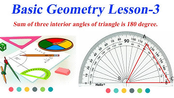 |Sum of three angles of triangle|How to prove sum of three angles of triangle  is 180 degree?!
