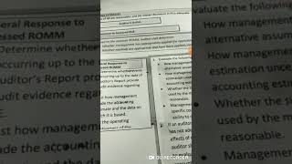 SA 540 ACCOUNTING ESTIMATE