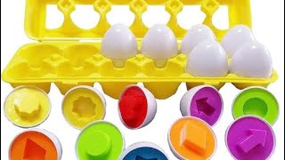 Matching eggs - Toddler Toys - Educational Color & Recognition Skills Study Toys.