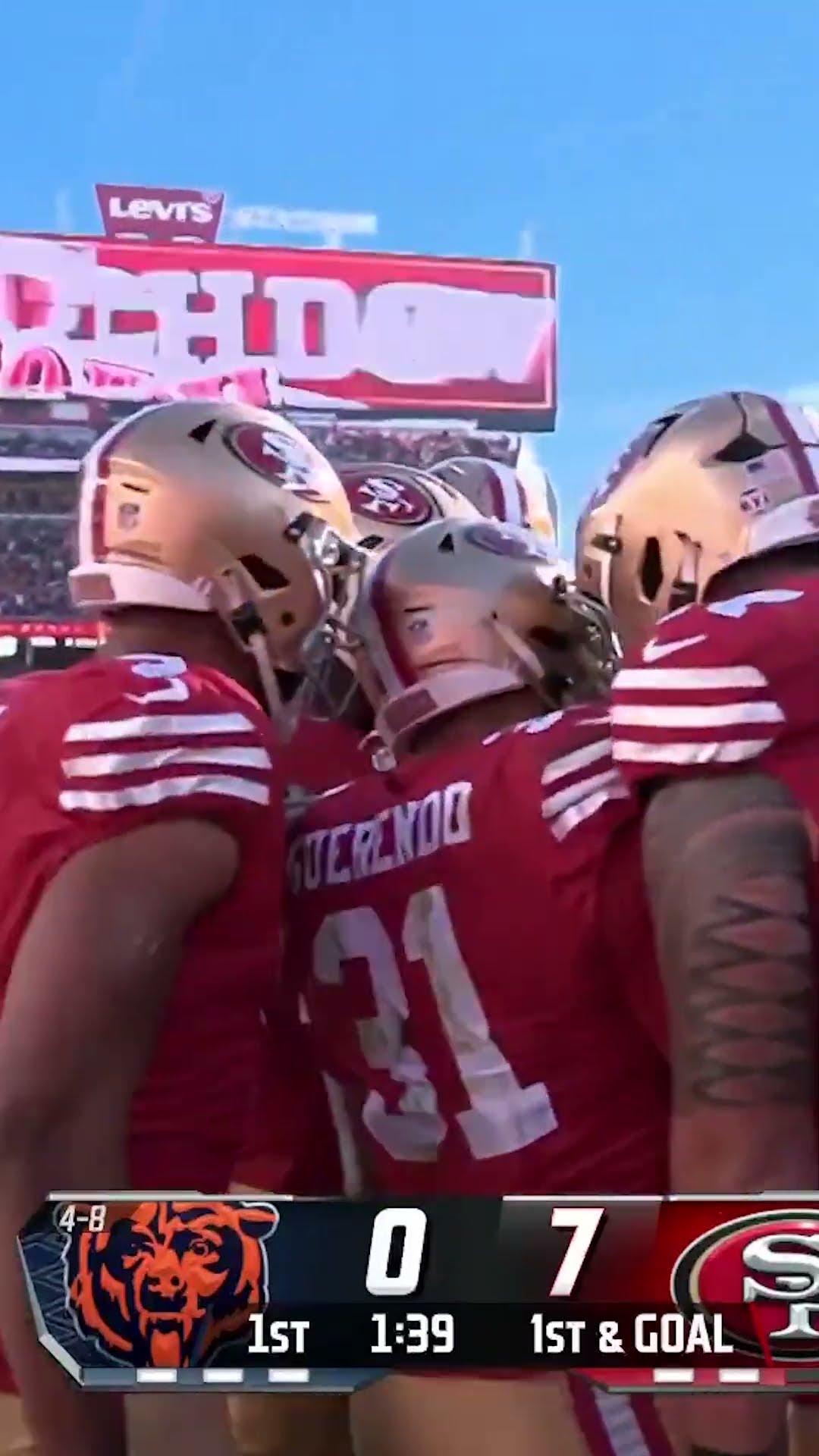 There goes Guerendo! TOUCHDOWN